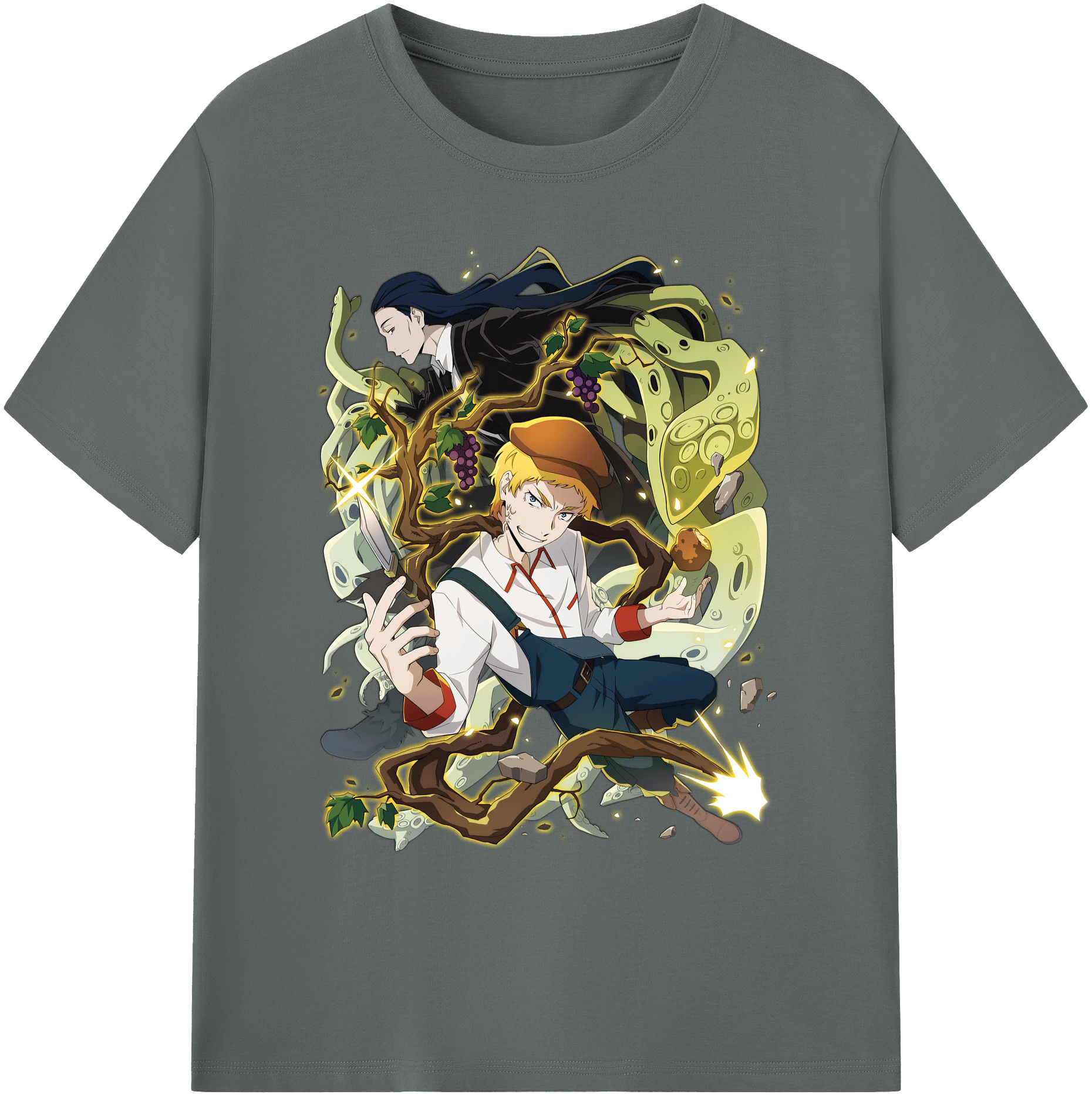 （画像用） 文豪ストレイドッグス Bungo Stray Dogs 綿100％ メンズ半袖Tシャツ｜肌触りやわらか＆通気性